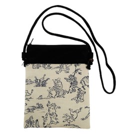 Whole Round Made in Japan Pochette, 8.7 x 10.4 x 0.6 inches (22 x 26.5 x 1.5 cm), Choju-Giga, White