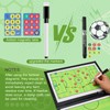 YCRRVAE Soccer Coaching Board,Football Coaches Clipboard Tactical Magnetic Board Kit