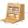 viewcare Large Bread Box for Kitchen Counter With Cutting Board,