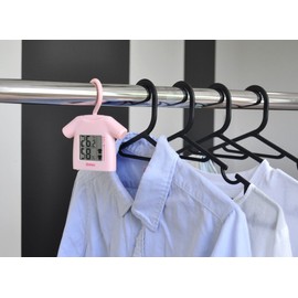 dretec O-262PK Digital Thermometer, Hygrometer, Includes Hooks, Room Drying Check, Dry Degree Checking, Pink