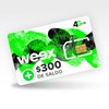 weex sim $300 de saldo