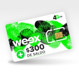 weex sim $300 de saldo