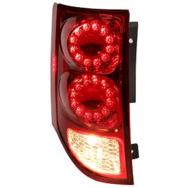 Kojem Tail light Compatible with 2011-2020 Dodge Grand Caravan Driver Side Replacement for 05182535AF Red Lens w/Bulbs