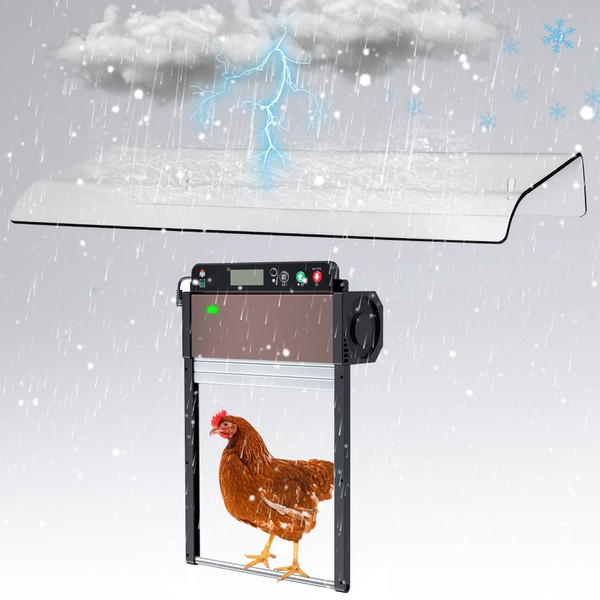 Saillong Saillong Weatherproof Cover for Chicken Coop Doors, Prevents Rain