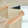 AJAZZ 100% Blackout Curtains for Bedroom Self Adhesive Curtains Temporary