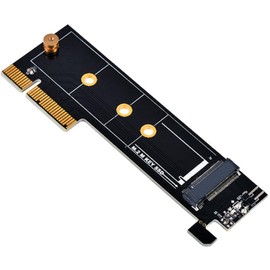 SilverStone Technology SST-ECM25-V2-PCI-E SuperSpeed PCI Express x4 to M.2 (NVMe SSD NGFF), PCIe CLKREQ Function, Black