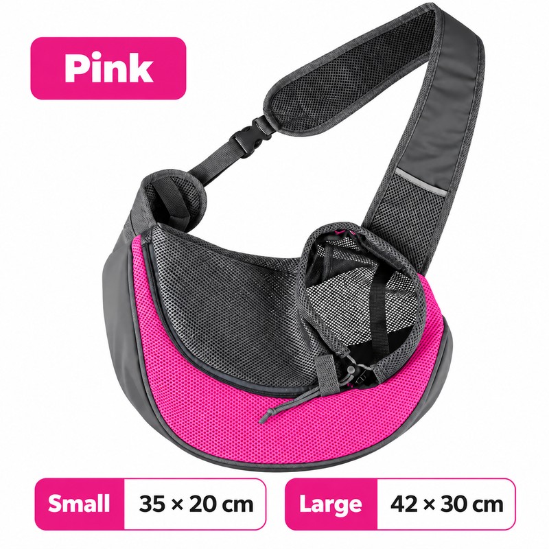 Breathable Dog Sling Carrier for Small Pets – Lightweight Mesh