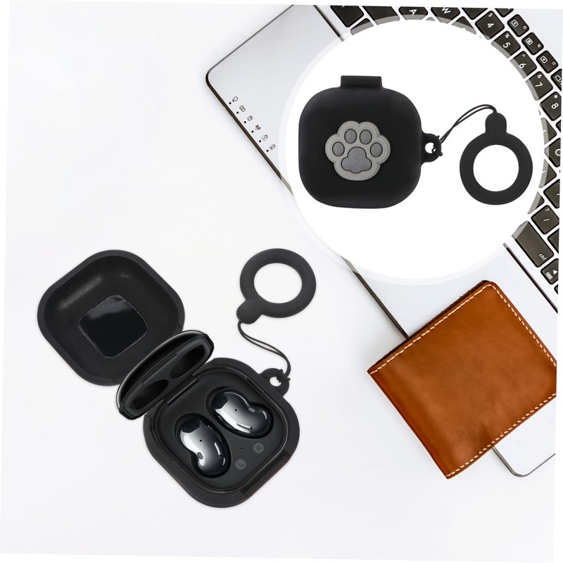 TEHAUX 1Pc Cartoon Wireless Earphone Protective Cover with Finger Ring