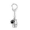 1 Pcs Silver Pet Urns Keychain, Stainless Steel Cat Ashes