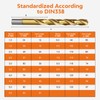 19PCS M35 Cobalt Twist Drill Set,Titanium Coated Metal Drill Bits