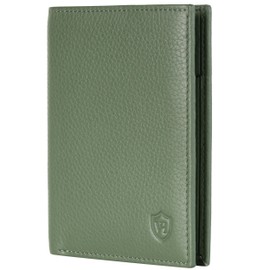 VON HEESEN® Wallets Men & Women, Green, With coin compartment
