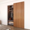 JUBEST 42" Concealed Barn Door Hardware Kit with Soft Close