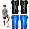 2 Pairs Soccer Shin Guards for Toddler Kids Youth, Soccer