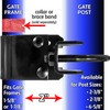 Black 6-5/8" x 1-5/8" or 1-7/8" Bulldog Hinge - Powder
