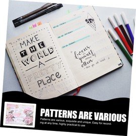 IWOWHERO 16pcs Vintage Decorative Scrapbook for Creative Projects Background Papers for Journals Notebooks and for Scrapbooking and Personalization