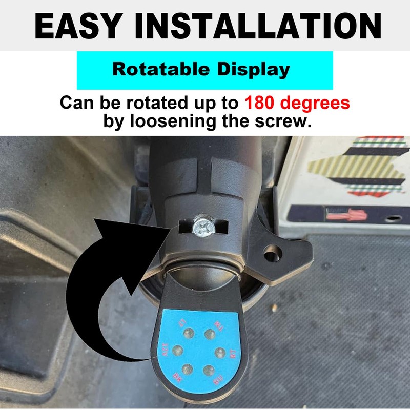 CXTM 7 Way Trailer Plug Tester, 7 Pin Trailer Light