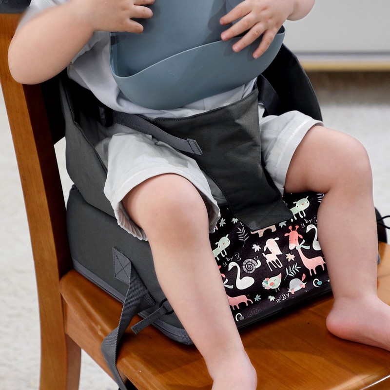 Children Chair Booster Chair Cartoon Portable Folding Toddler Booster Chair