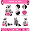 DolliBu Happy Mother's Day Super Soft Plush Raccoon Figure -
