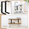Shimeyao 2 Pack 5 Inch Heavy Duty Double Floating Shelf