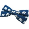 Bowties.jp bd361 Blue Elephant Bowtie, Bowtie, Easy to Wear, blue