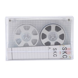 Reel to Reel Blank Cassette Tape 46 Minutes Normal Bias Low Noise High Output Transparent Sound Recording Cassette Tape Silver