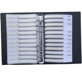 0603 0R-10M & 1pF-2.2uF 1% Resistor and Capacitor Mixed Practical Kit 87 Values SMD Assorted Resistors Capacitor Sample Book Combo Pack Kit