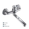 Kitchen Sink Tap Wall Mounted with 360° Rotation, Sink Spout,
