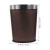 Ipetboom Pu Leather Garbage can Pu Leather Trash Can Wastebasket