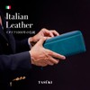 [TASUKI] Italian Leather Genuine Leather Wallet, Round Zipper, First-class Wallet,