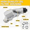 11428585235 Aluminum Engine Oil Cooler Filter Housing Assembly Compatible with