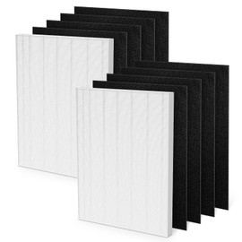 115115 Replacement Filters A for Winix PlasmaWave 5300, 6300, C535, 5300-2, 6300-2,P300, AM90, 9000, 5000, 5000B, C909, 9800 Air Purifier, 2 x True HEPA Size 21 Filter Plus 8 x Carbon Pre-Filters