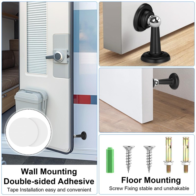 Moxweyeni 24 Pack Magnetic Door Stoppers Magnetic RV Door Stopper