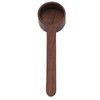 2Pcs Walnut Coffee Bean Measuring Spoon Food Grade Salt Spoon