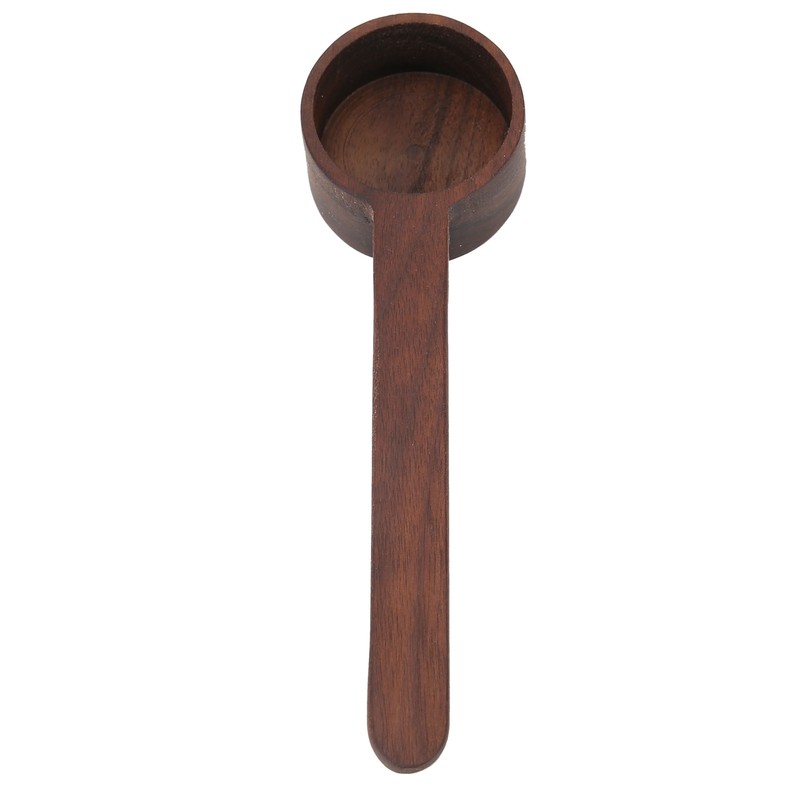 2Pcs Walnut Coffee Bean Measuring Spoon Food Grade Salt Spoon