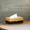 Bamboo Tissue Box Holder Rectangular, Black Tissue Box Holder Rectangle