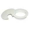 MyCableMart 2 1/2" Cut-Hole Size White Round Wire Management Grommet