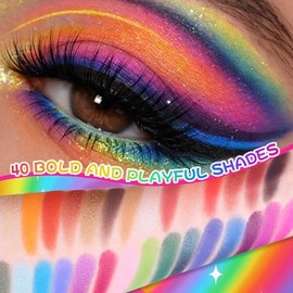 CHARMCODE 39 Colors High Pigmented Shimmer Matte Eyesshadow Makeup Palette Full Spectrum Artist Waterproof Creamy Blendable Eye Shadow Cosmetics
