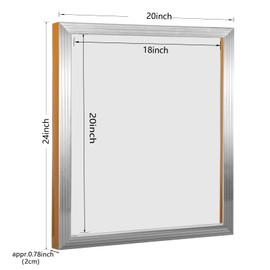 Caydo 4 Pieces 20 x 24 Inch Aluminum Silk Screen Printing Frames with 160 Mesh for Screen Printing