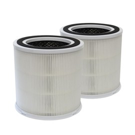 PUREBURG Replacement Filter Compatible with DR.J AP301 AP302 & GCZ AP302 Air Purifier,2-Pack H13 True HEPA 4-Stage Filtration Activated carbon 2-IN-1