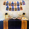Cheereveal Congrats Grad Photo Banner Orange Blue, Graduation Photo Prop