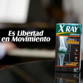 X Ray 40 Cápsulas. 450/30/10 Mg Reduce Dolor E Inflamación