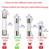 Yoiilnz 20 pcs T6.3AL250V Glass fuses Slow-Blow 5x20mm Time-Lapse 6.3