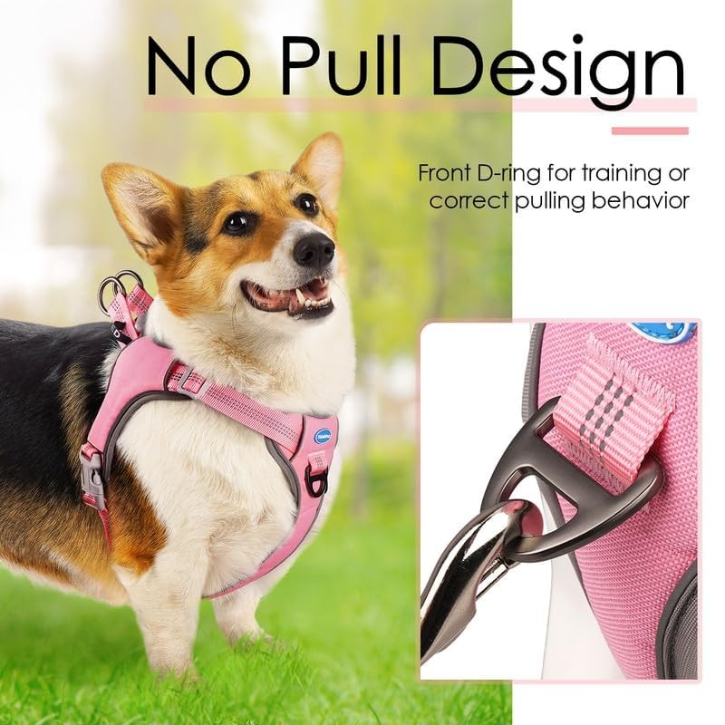 ThinkPet No-Pull Harness, Escape Proof Step-in Reflective Dog Vest Adjustable