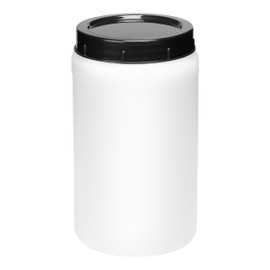 Garronda 2 Litre Container with Lid, Feeding Bin, Wide Neck Barrel, BPA-Free, Small Barrel Water Box with Lid, Ideal as a Transport Box, Safe Storage and Storage, GD-0085, White