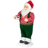 Northlight 24" Animated and Musical Santa Claus with Hot Cocoa