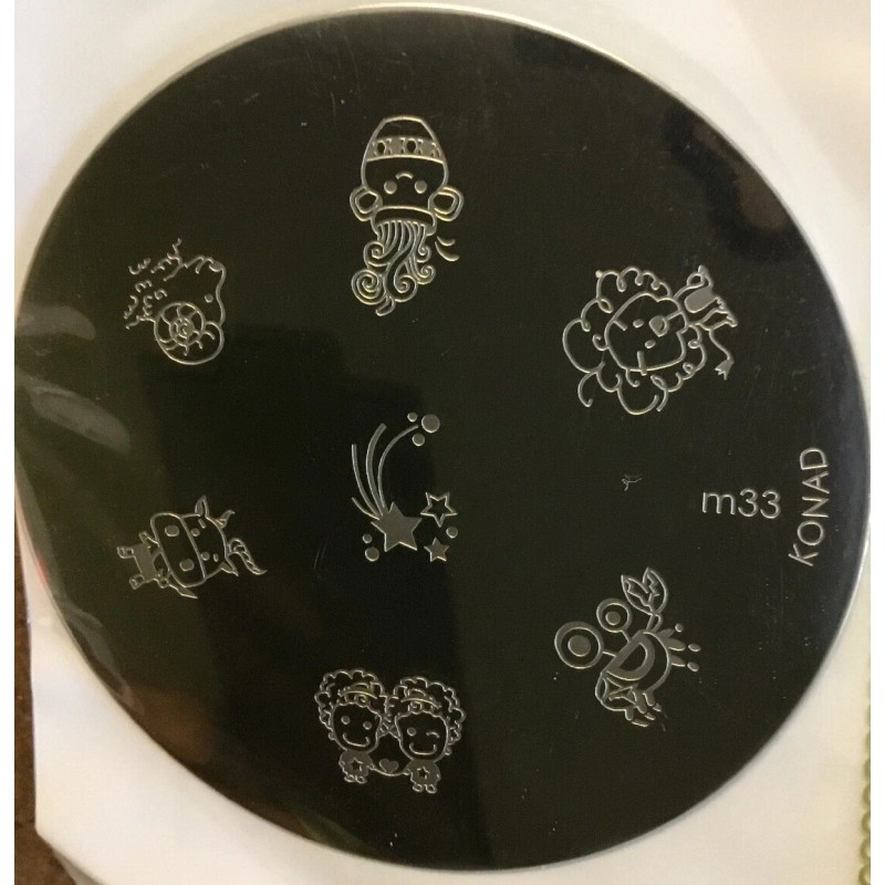KONAD NEW Konad Stamp Nail Art Decal Image Plate M33