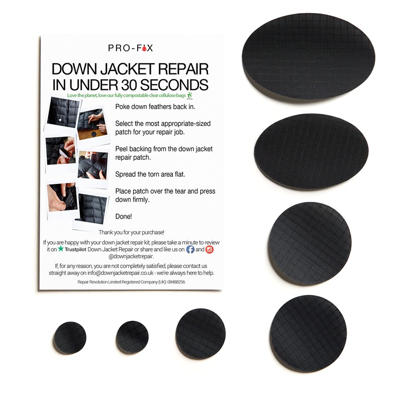 Self-Adhesive Waterproof Repair Patch Kit - 30-Second Fix for Down