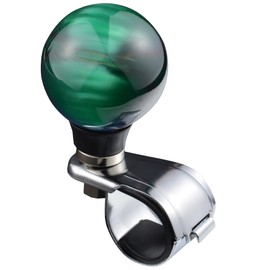 Padaodao Ball Shape Steering Wheel Spinner Car Turning Aid Booster Power Handle Knob Fit for Most Truck Tractors Boat, Green Gradient