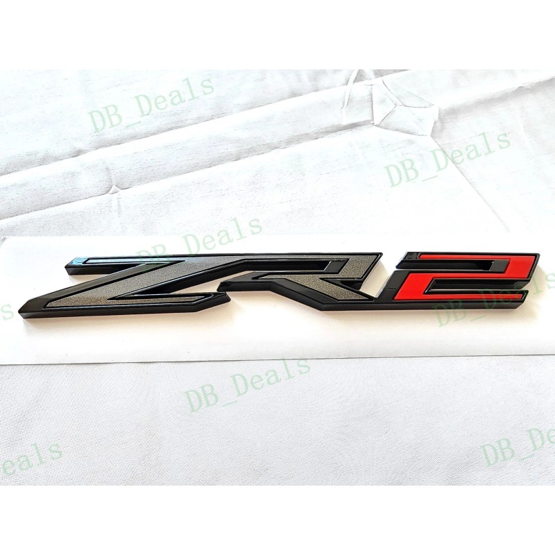 Colorado 4PCS Gloss Black Red Door Rear Colorado ZR2 Emblems