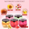5 PCS Honey Pot Bee Lip Balm (honey,Strawberry, Watermelon, Apple,Cherry),